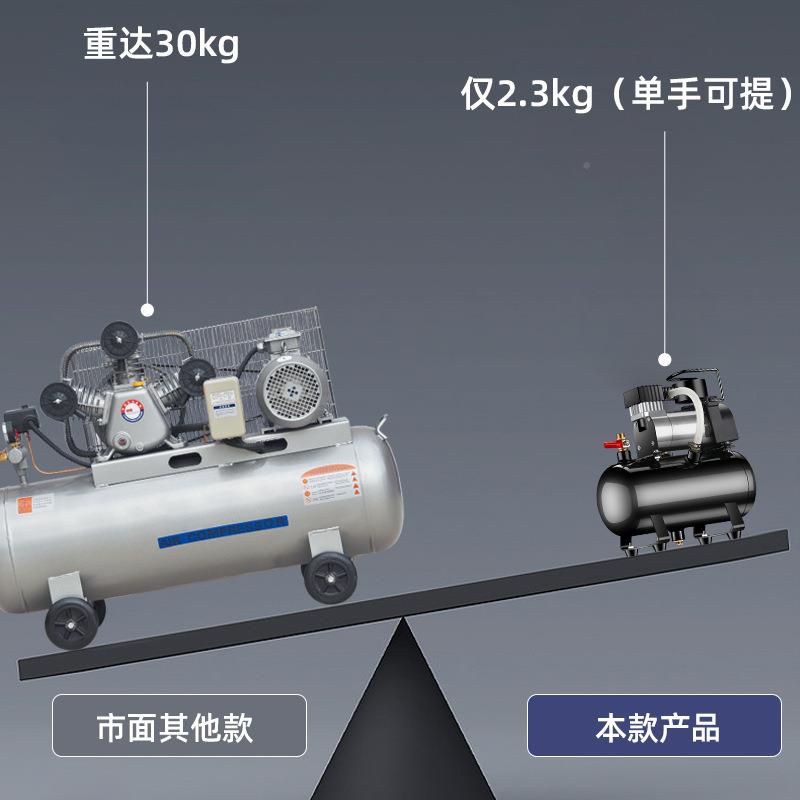 12迷你空充压机高车压小型22便0v23家用电动气泵车载汽用打气泵携