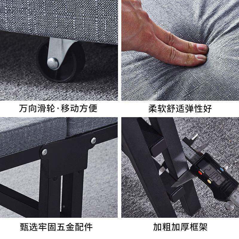 折叠单人人床办公叠室午家睡用成人折床简易单午休HML便携陪护床