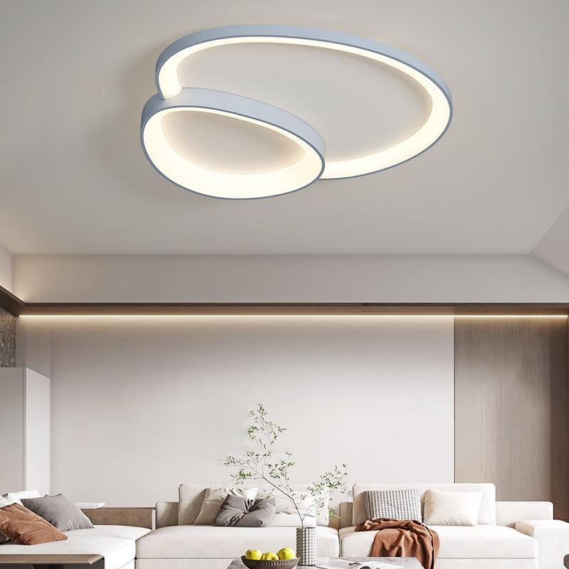 客厅灯计感灯具气现代简约大灯奶油风鹅卵石大厅大GJB设主灯吸顶