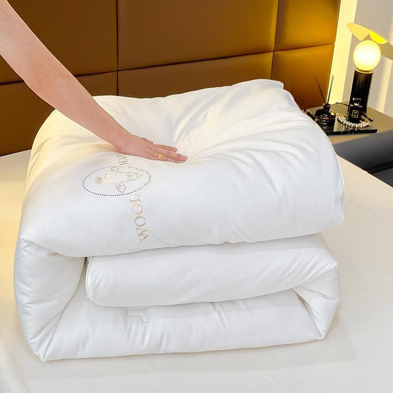 跨境秋洲澳羊冬毛被双人寝春秋被学生室单人V4968857被加厚保暖棉