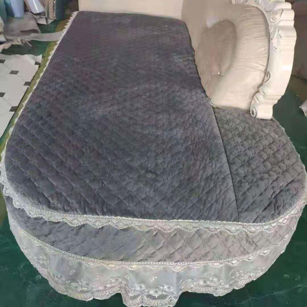 U型L型欧式沙发沙垫布艺发垫灰防滑沙罩坐垫套简欧蓝pxx10037色蓝