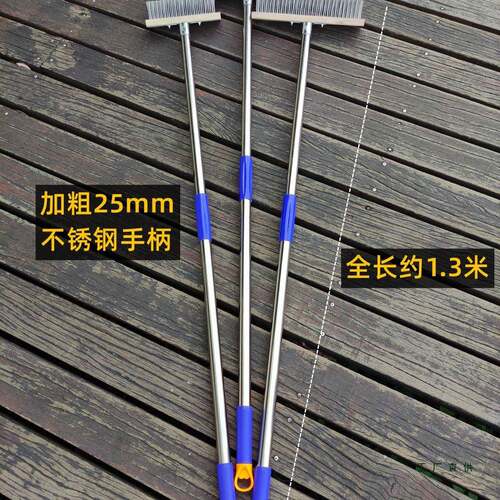 加扫长柄把子带柄铁丝业工用洗地硬毛不锈钢丝刷地板铁无品牌/刷