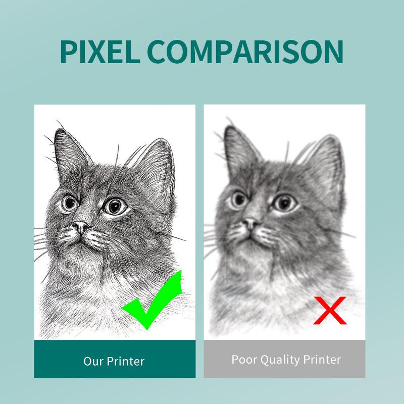 勋题尘3寸宽幅高清OJC错题打印机小标签作业照片抄手账生热学敏打