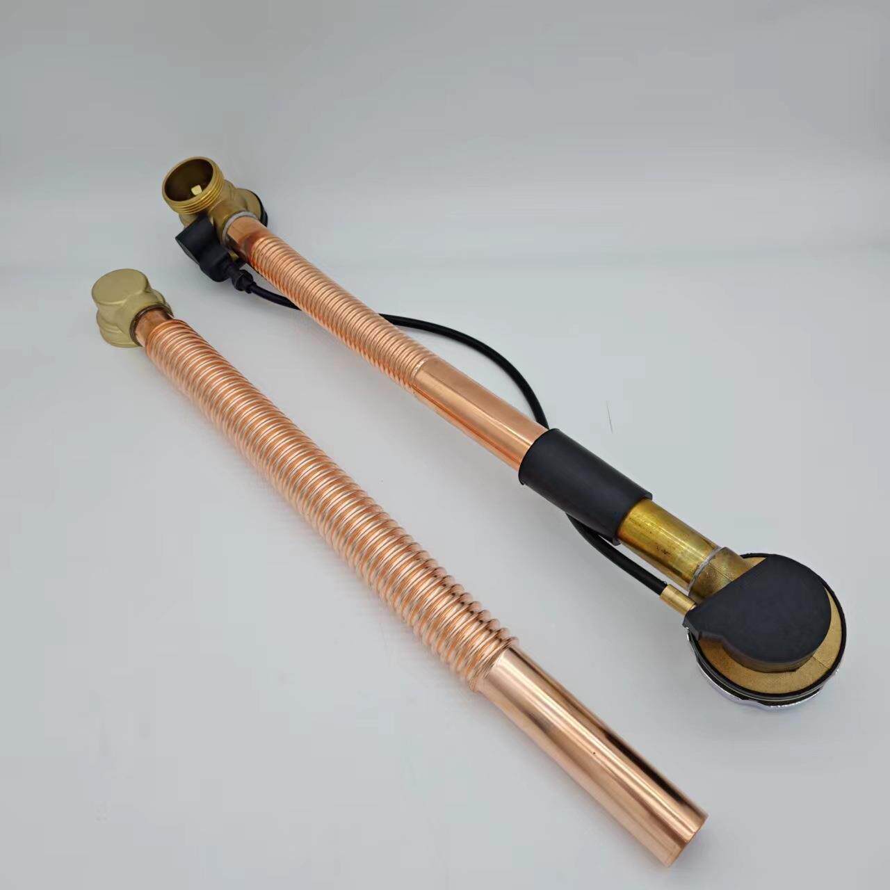 源头厂家供高品自质手轮旋转式浴缸下水浴缸动水下F2102-F1器波纹