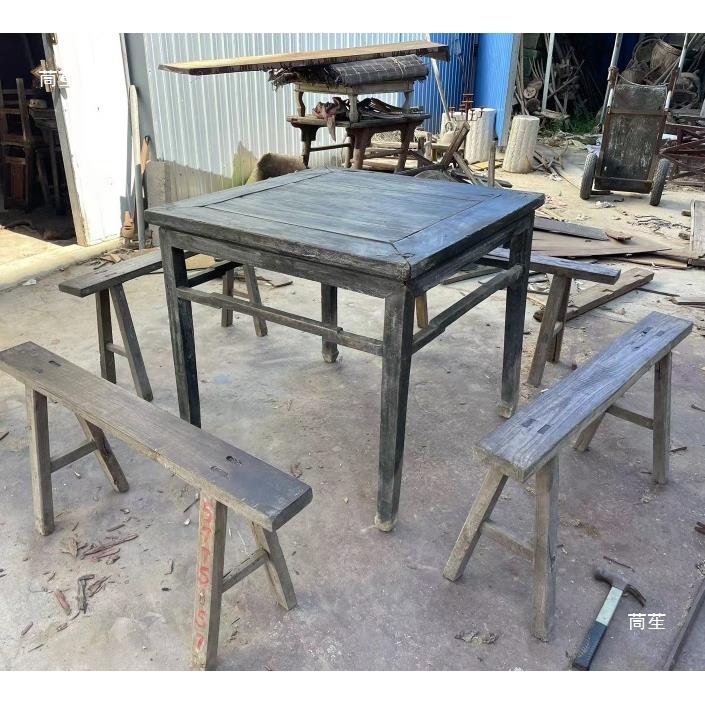 怀式旧老物件八仙桌条酒凳老木凳老方tj#sdu+h长凳供桌桌影视道具