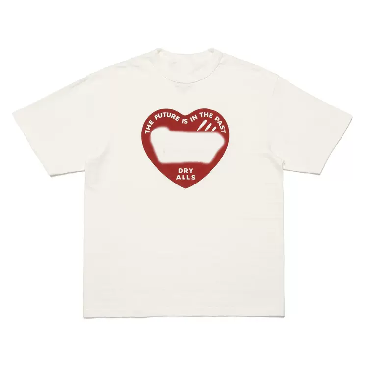 HUMAN MADE SS24 GRAPHIC T-SHIRT#6 爱心英文印花竹节棉圆筒短袖t恤  颜色：黑色 白色 尺码：S M L XL  HM0888