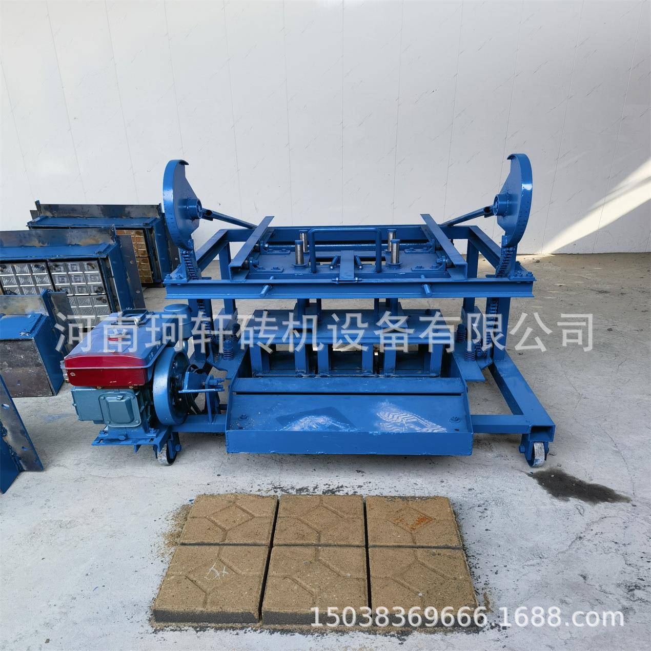 4-45柴油款直推式铺路制砖机混凝土路面砌块砖机水泥免烧制砖机