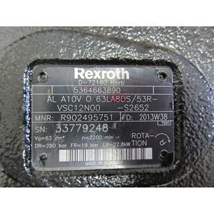 VSD12N00原装 正 53R Rexroth轴向柱塞泵A10VO85EP1ED