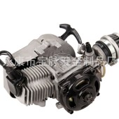 迷你摩托车配件 49CC小跑车2两冲程发动机汽油机全铝手拉器