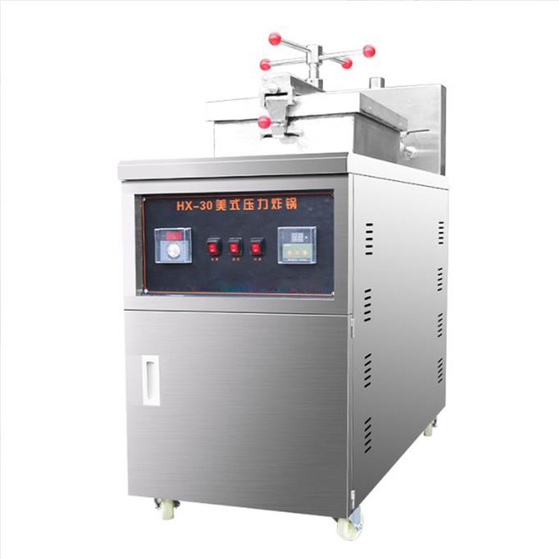 连富电热美式压力炸鸡炉 商用炸薯条机炸鸡排 大功率电力单杠炸炉