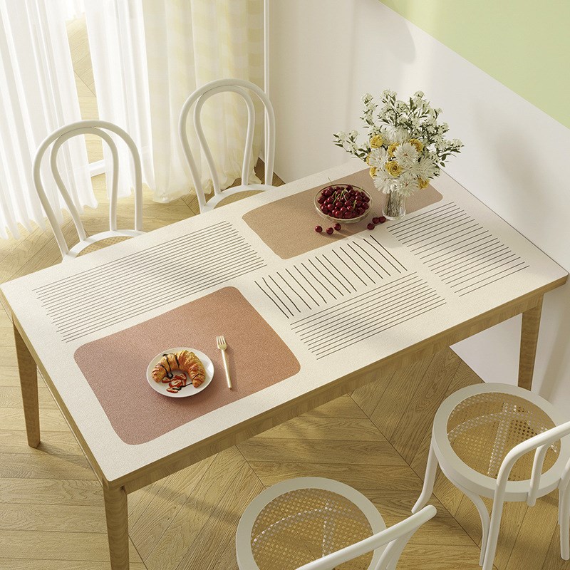 新款2024现代简约PVC防水防油防烫免洗桌垫皮革桌布餐桌垫茶几垫