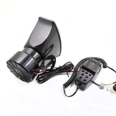 DHKA亚冠-AS085-7现货100W全黑按键方口七音警报喇叭12V喊话扩音