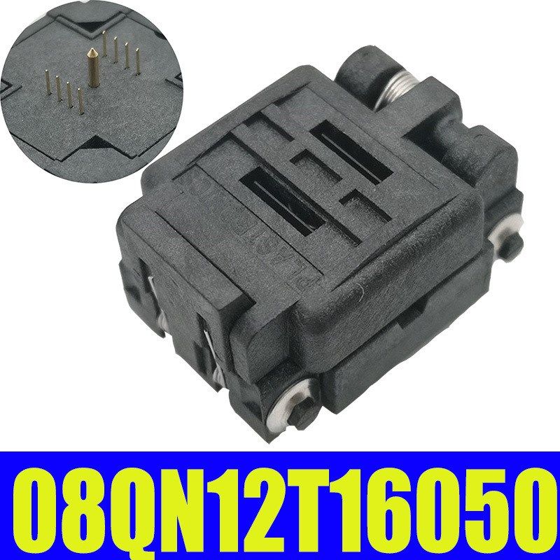 QFN8/WSON8(6X5) 烧录测试座 IC插座 08QN12T16050 脚距1.27