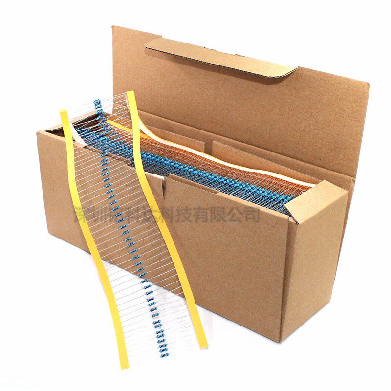 1/4W金属膜电阻1%五色环阻1.2K 2K 3K 4.7K 7.5K 9.1 1K~10KR 0.2