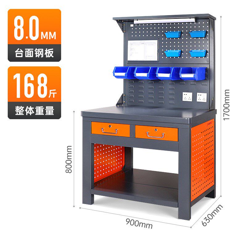 重型钳工工作台车间维修操作台实验室防静电台钳工作台工具置物架
