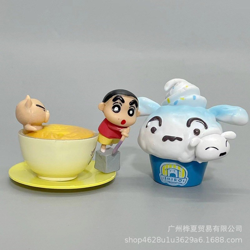 出口热销新货 小新小葵点心蛋糕奶酪装饰品 甜品配件 微景观摆件