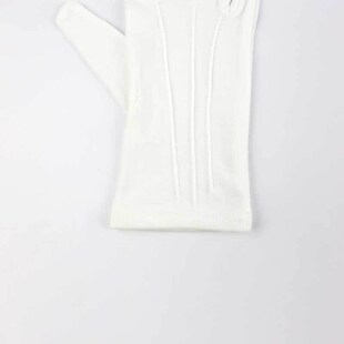 涤纶22g GP5501 背三筋白色礼仪手套 12付 260g 汉盾 打