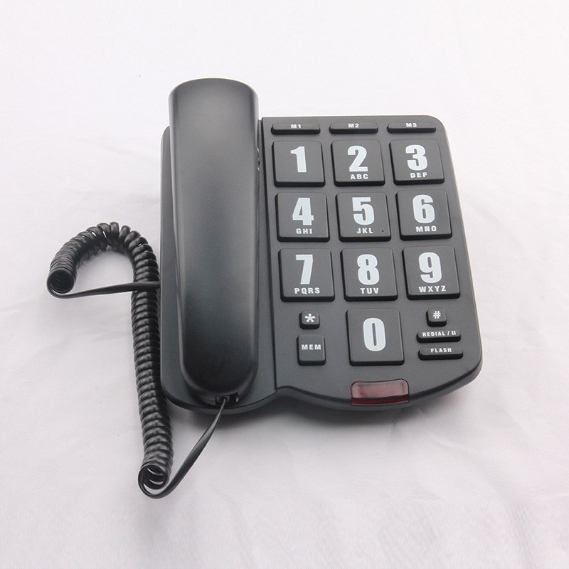 PK3000拨号大按键电话机 家庭办公固定电话机 养老院电话机