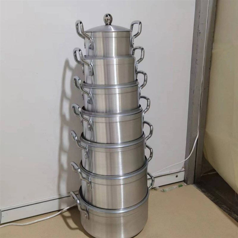 pot砂光锅7件套中东非洲爆款汤锅具套装16/18/20/22/24/26/28SET