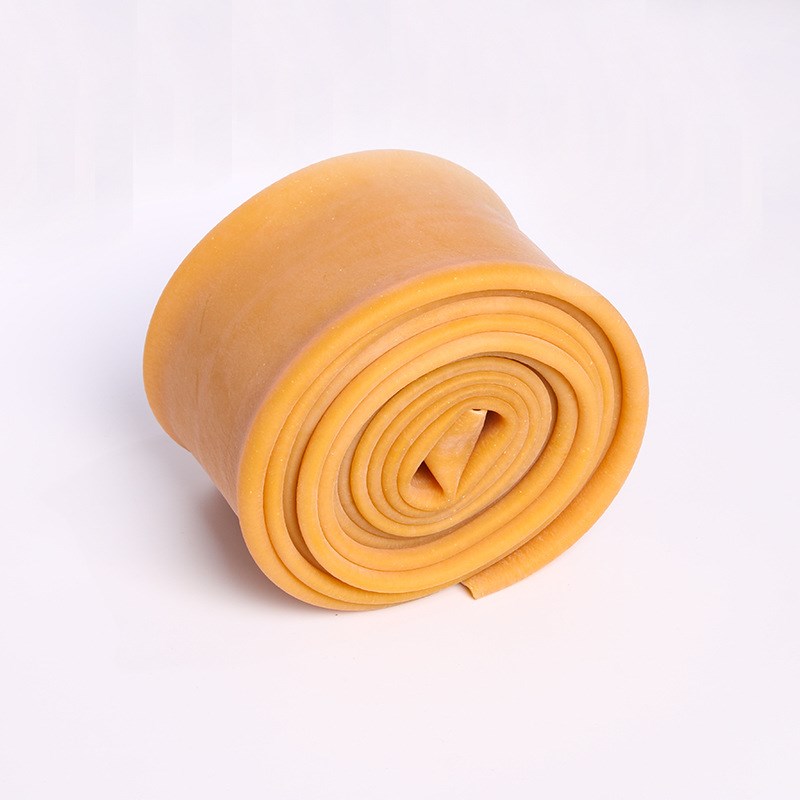 黄色橡胶圈高弹力橡皮管大口径空心橡胶管耐用型环套加长橡皮筋