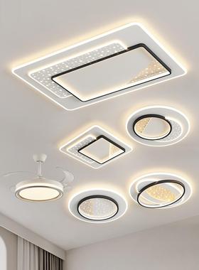 餐美式大l气全客厅主灯餐厅卧室灯现代简约ed吸顶灯屋X5025灯具套