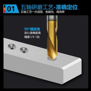 镀钛定钻点高速FRS钢含钴镀钛定心定心点钻中钻头m3-2钻0X90度