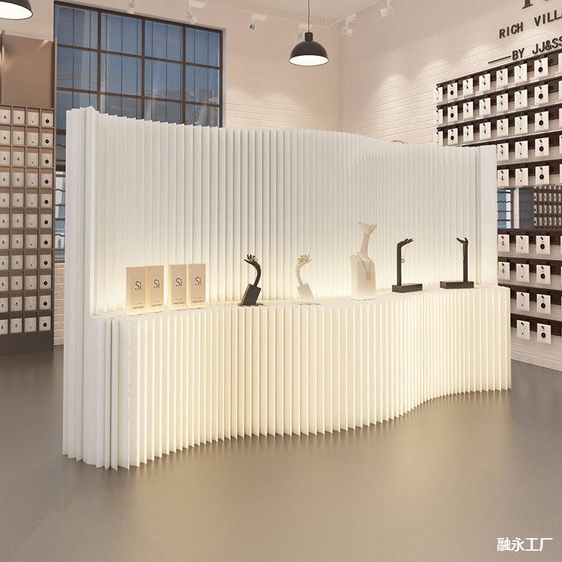 室琴隔断屏风置物展台439墙间分隔板办公玄关餐厅房可叠折隔挡板