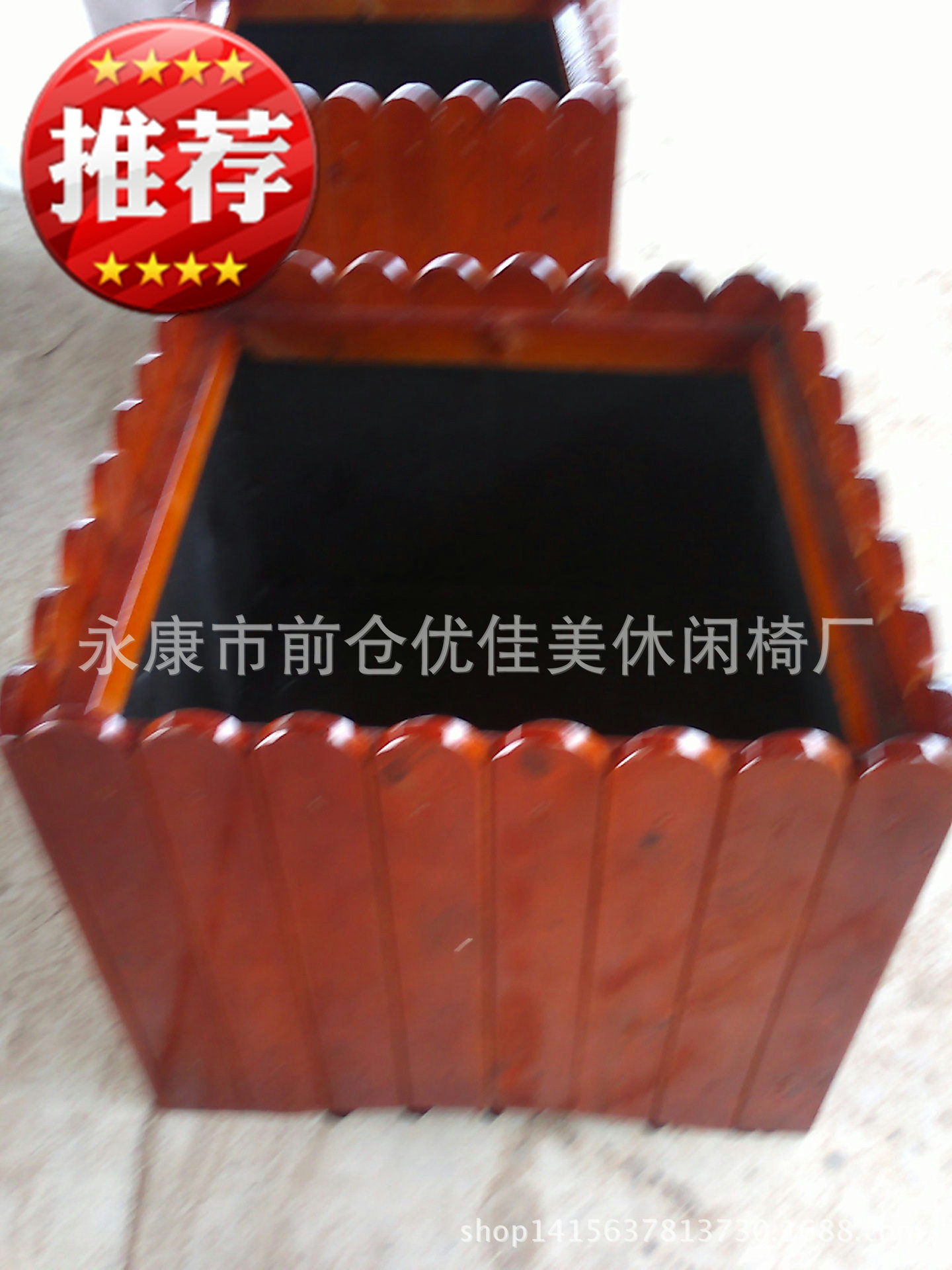 防腐实木/塑木公园园林花箱