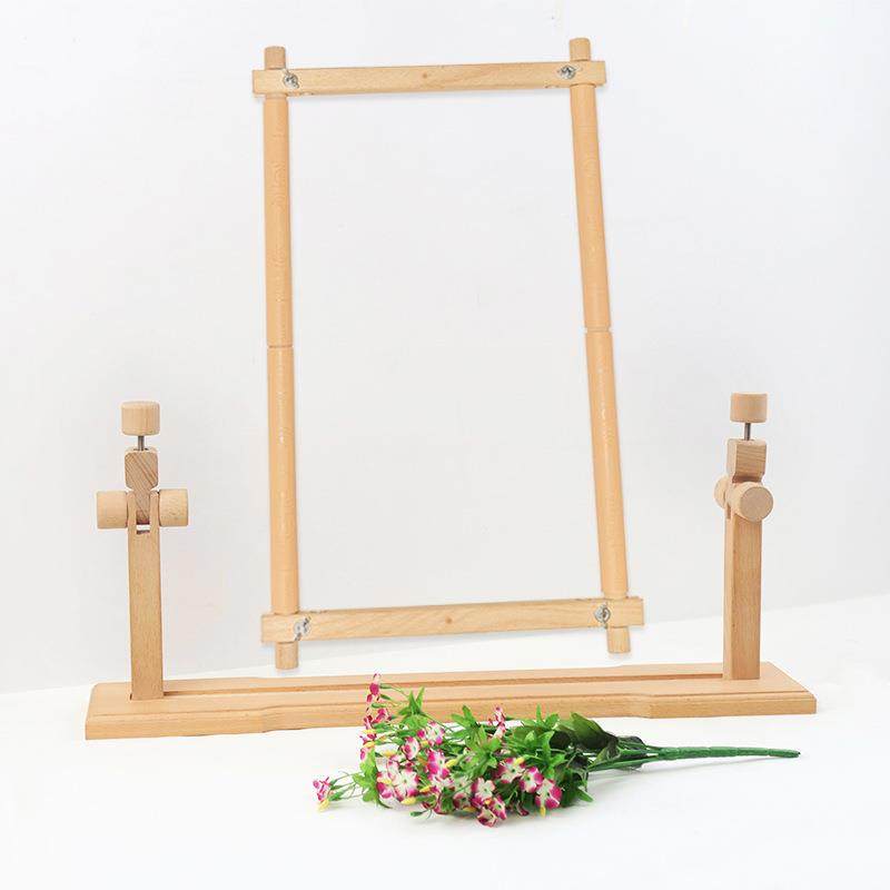 家货源多功桌式榉木绣架刺厂绣架子十字绣架983222*子刺能工绣具