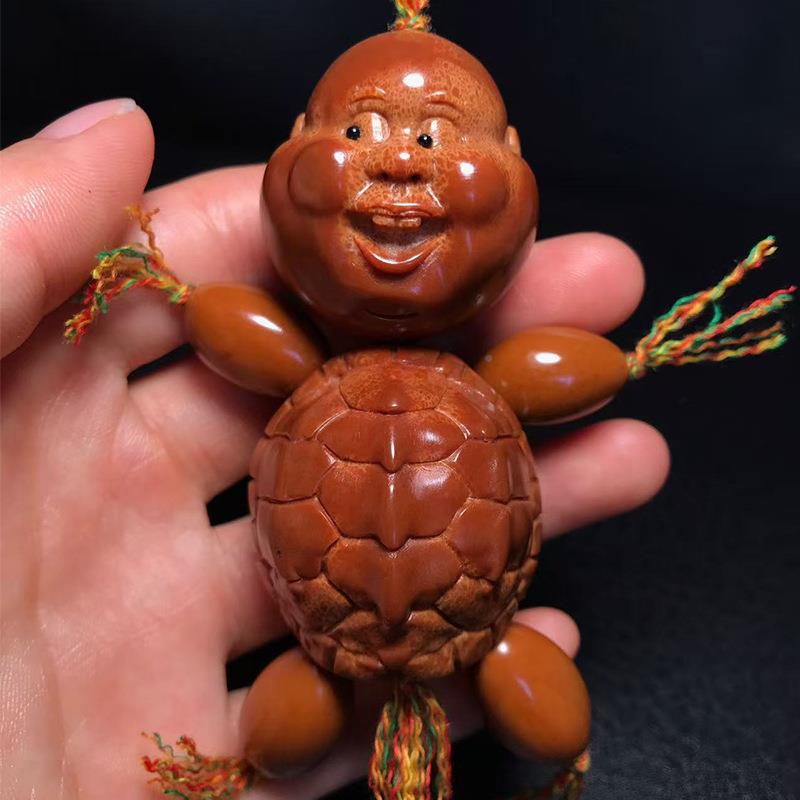 橄榄核捏新款手把YSTH001件盘盘乐巴橄西榄核百态文玩把件富甲核