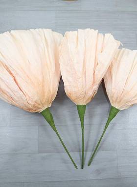 大型橱窗仿纸花套系景搭配组合场商布置美66014陈婚礼现场场装饰