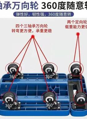 板车推车折叠伸小拉车携式小推53175车轻便可缩折叠便拖车拉货可