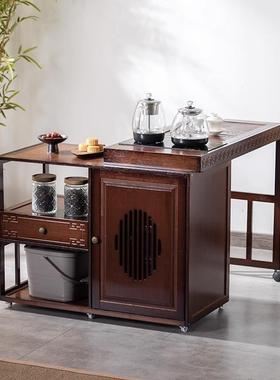茶几桌旋转茶XZCC台桌新中式移动茶用实木茶几几泡茶台一体家茶车