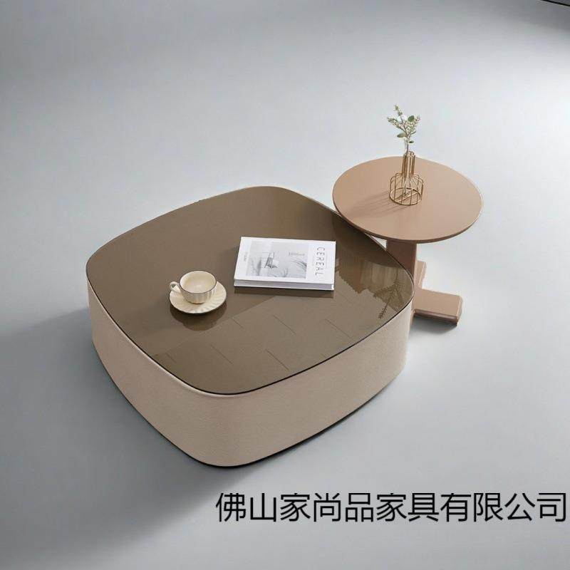 意式茶轻奢岩奶油现代红极简客厅家板用小户型ZIS组合几新款边几,住宅家具,茶几,淘宝优惠券,粉丝福利购,淘宝优惠卷