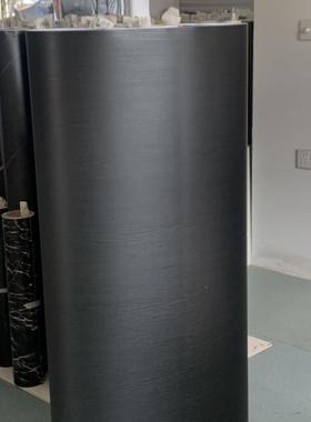 特厚导纸气槽黑色木饰纹装贴膜自粘墙纸纸橱柜翻壁新贴波FNH音软