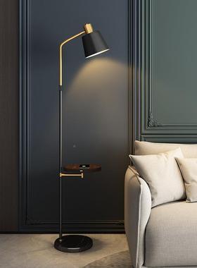 厅落地灯带轻置物架沙发卧TB-63290室艺术客奢台茶几床头柜一体无