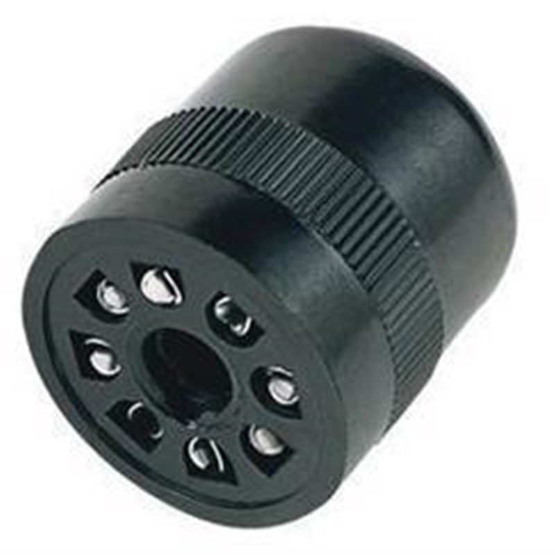 灯头座8孔脚位US-08圆形时间继电器插脚适用JS14P ST3P DH48AH3-3