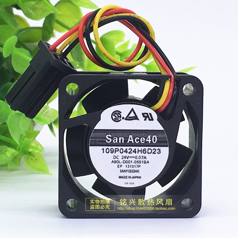 三洋风扇24V 0.07A 4CM 检测报警A90L-0001-0551#A 109P0424H6D23