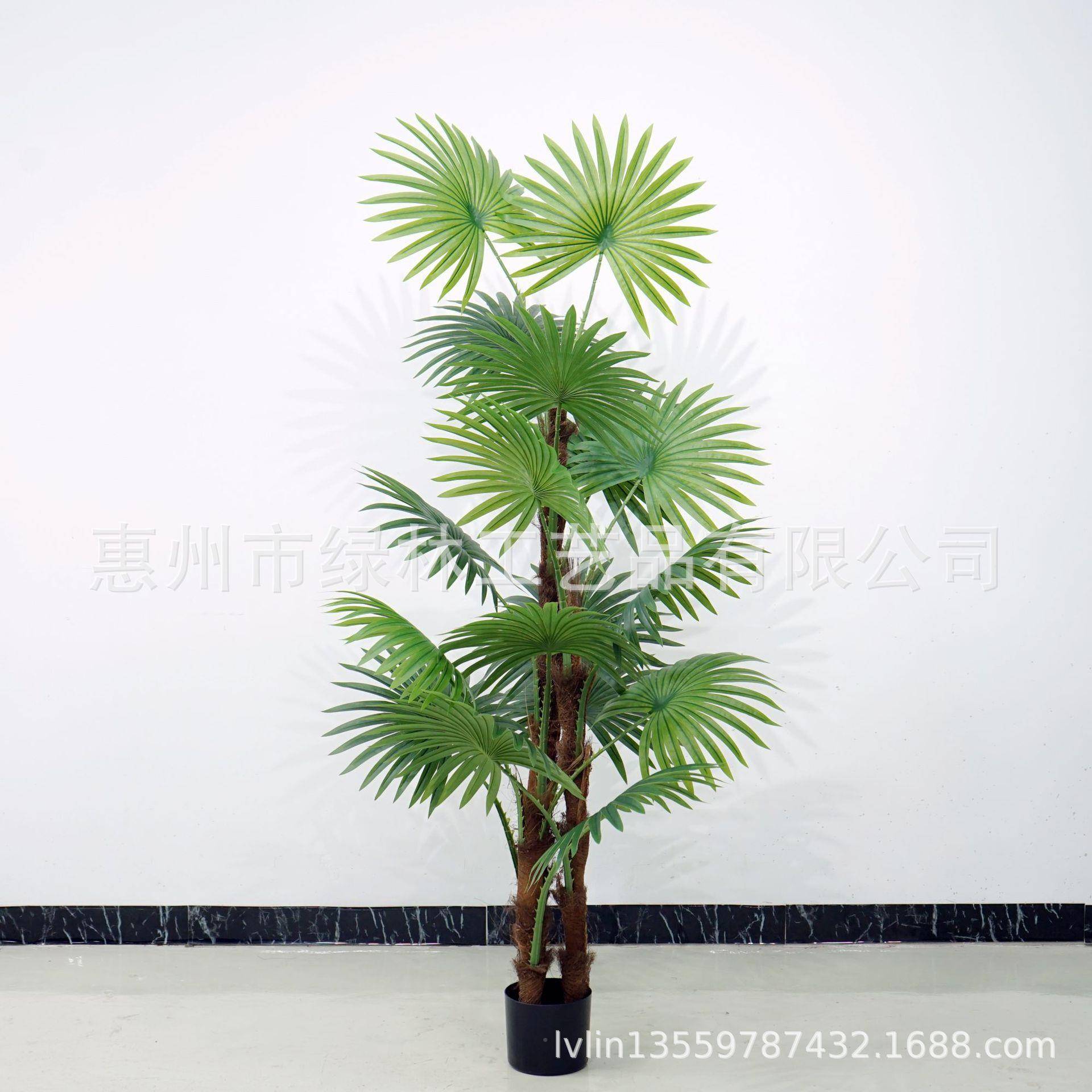 仿热带大型多杆葵地真蒲葵仿真绿植加州多杆蒲葵落蒲盆栽客8001厅