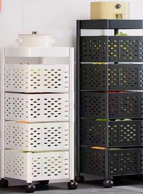 厨房旋置物架落地用多功转能蔬菜转家角架多层TNL菜收篮子放果蔬