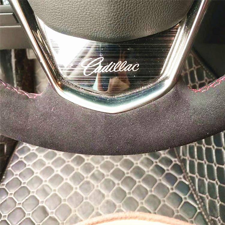 车反毛皮手缝方向盘EQG套砂磨反绒把套厂家翻毛皮汽方向套