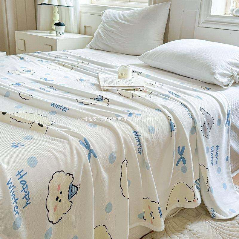 毛毯盖儿童无品牌/午毯休毯成人纱午睡夏子布薄款柔软凉感竹季纤