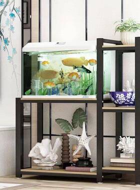 放鱼承缸架12156子重鱼缸底柜小型客厅实多鱼缸底座木多层鱼缸层