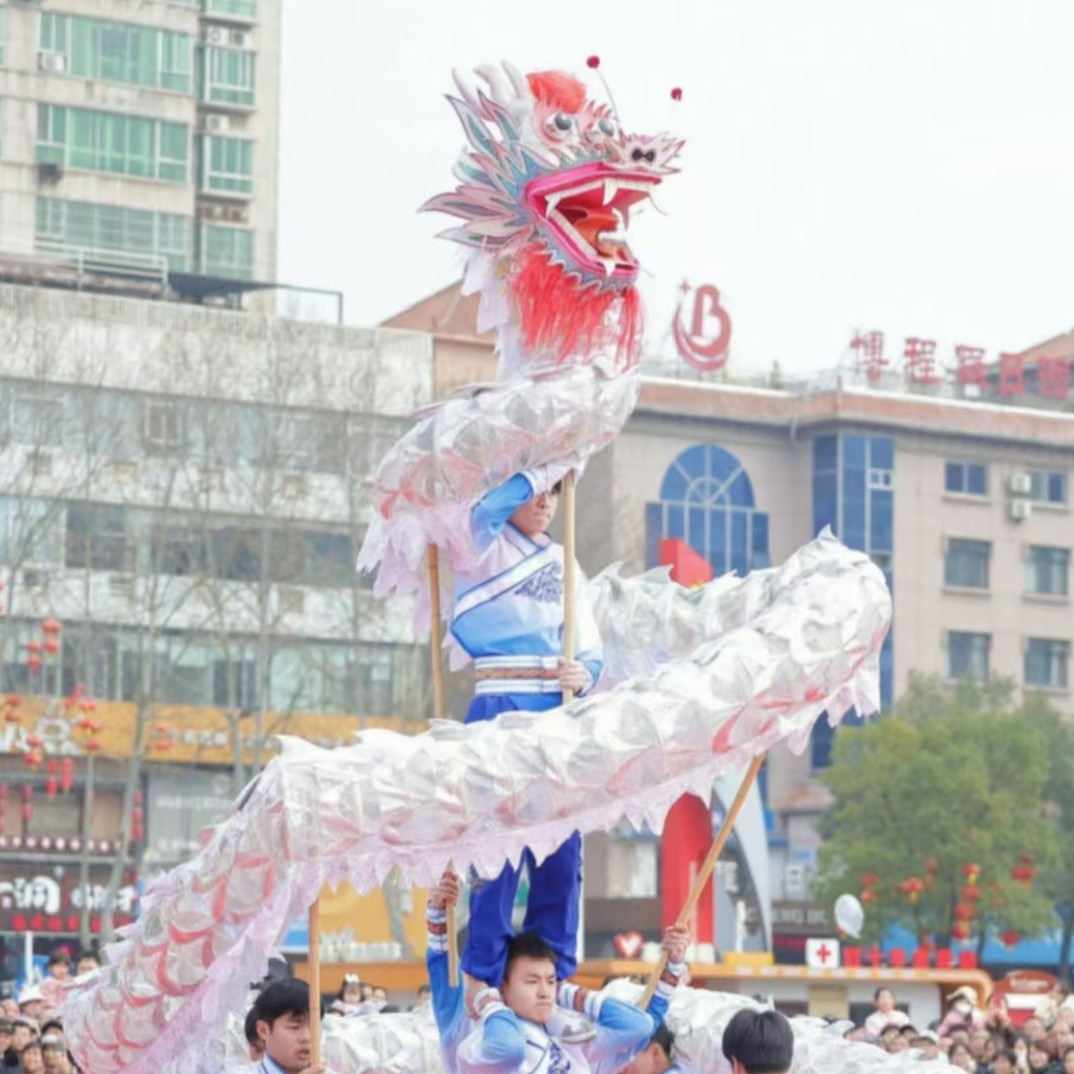 非遗手工舞龙全套道具霸气网龙