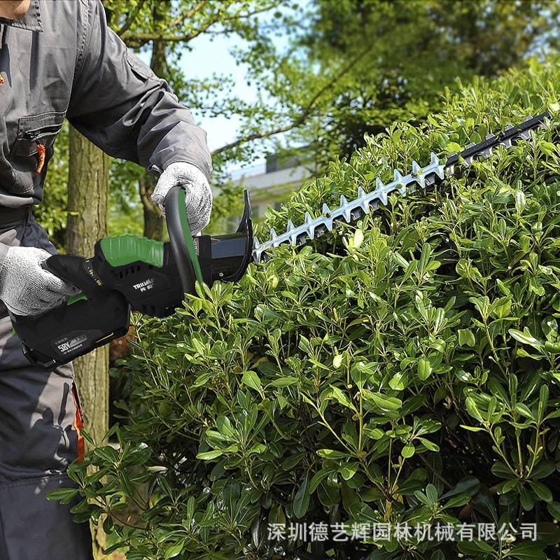 东脉58V电动修枝剪充电式绿篱机单双刃修枝机修剪修茶机剪枝神器