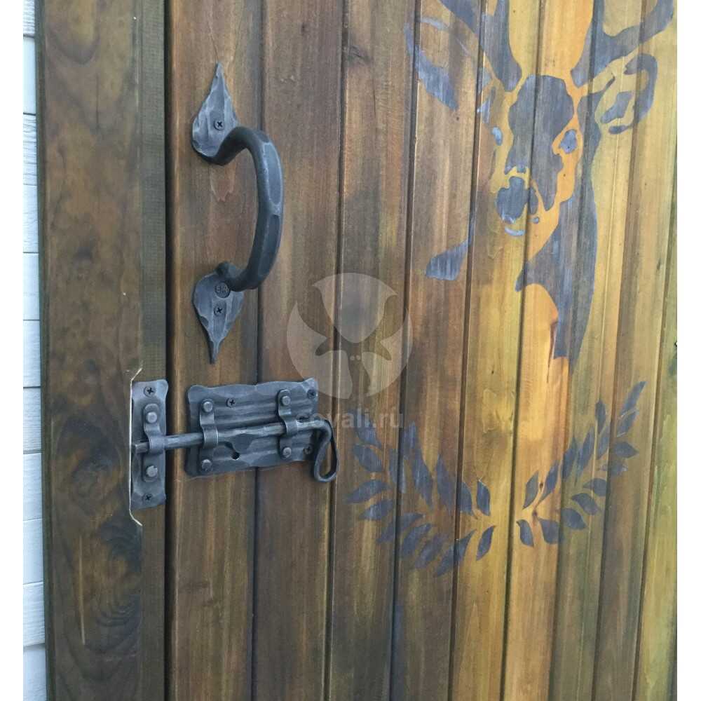 手工锻打仿古实木门铁插销