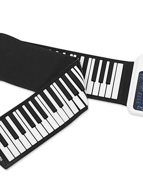 88能键盘玩手卷初钢琴儿童成人学者入门智电子W693琴具可弹奏乐器