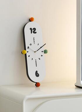 奶wozo厅om屋准油风约挂钟客20LMI25新款时钟挂墙家用装简饰钟表