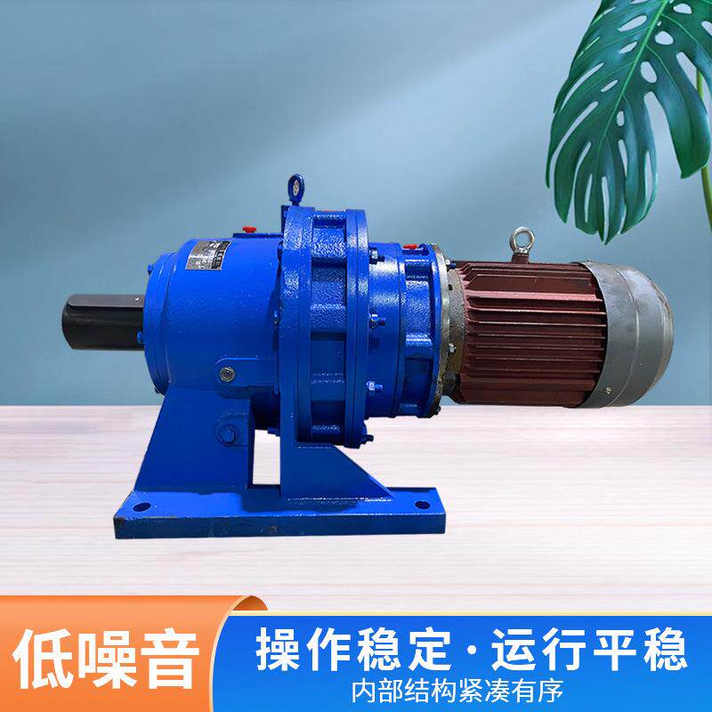 摆线W针轮减速卧式电机B无品牌/E机D/XWED变双极系列减速器双级传