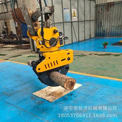 抱夹伐树机机抱夹锯挖无品牌/体伐树机伐树锯60挖掘挖机机夹伐一